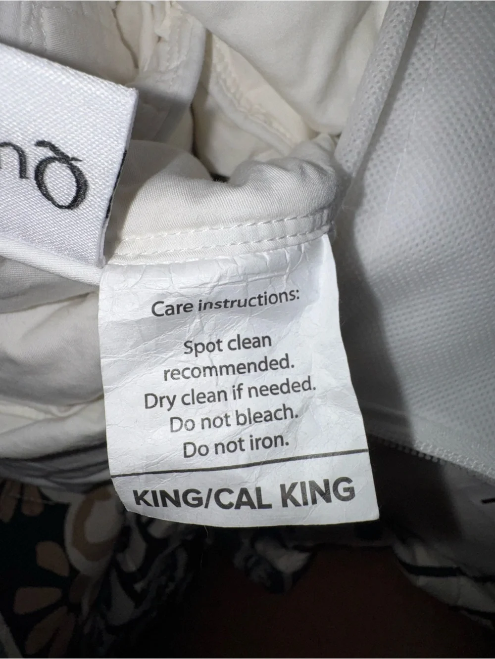 Quince KING/CAL KING White Duck down Feather Comforter